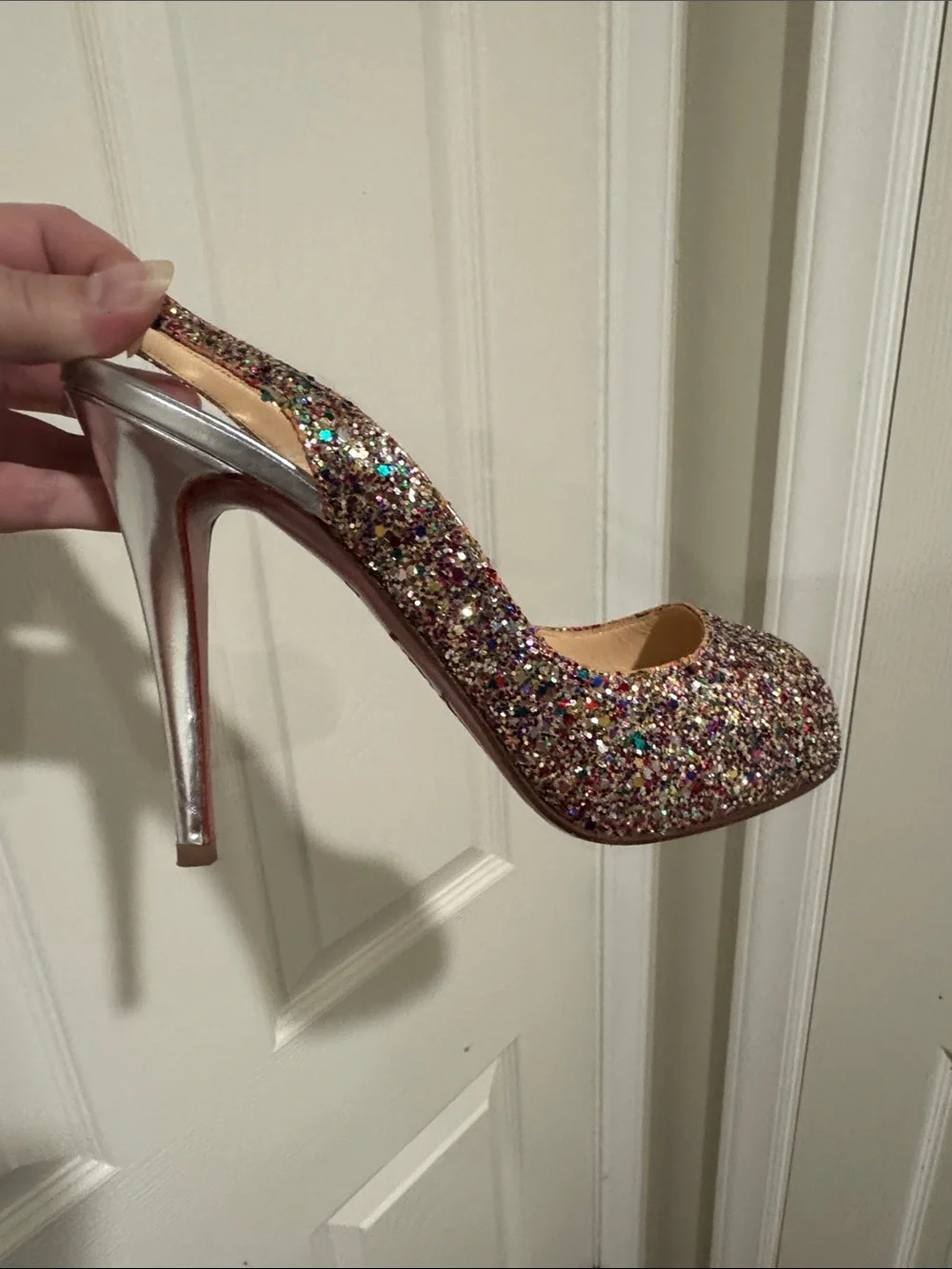 Christian Louboutin sparkling multicolor